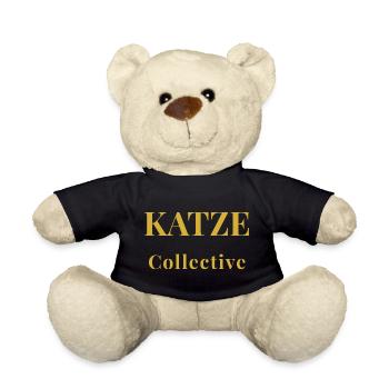 T-shirt chat minimaliste – Design premium - Nounours - noir - Devant
