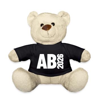 Abi 2026 - Abitur - Gift | minimal design - Teddy Bear - black - Front