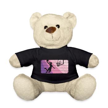 Basketball Girls Basketball Women - Teddy Bear - black - Front