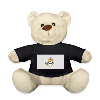 Chaton festif avec chapeau bleu - Nounours - noir - Devant