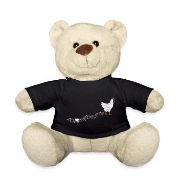 Chicken Whisperer Chicken Chicken Keeper Chickens - Teddy Bear - black - Front