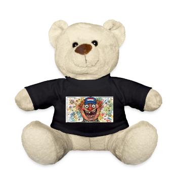 Niederlande Fan-Clown-Fußball-Spektakel - Teddy - Schwarz - Vorne