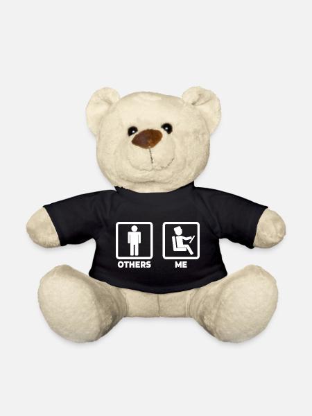 Busfahrer Strichfiguren - Teddy - Schwarz