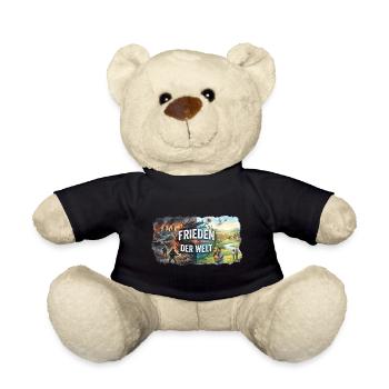 Frieden der Welt - Teddy - Schwarz - Vorne