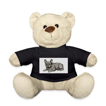 Ornate Bulldog Tattoo Muster - Teddy - Schwarz - Vorne
