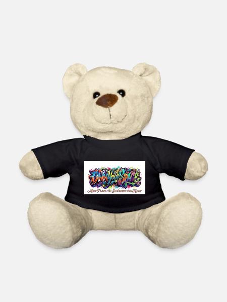 Eigener Raum Graffiti Kunst - Teddy - Schwarz