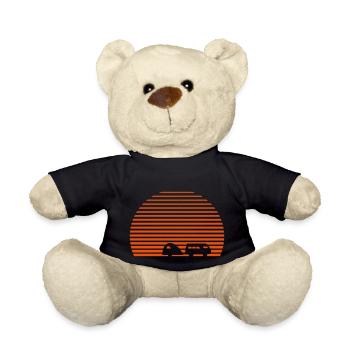 Campeur Sun bus surf plage vacances plage - Nounours - noir - Devant