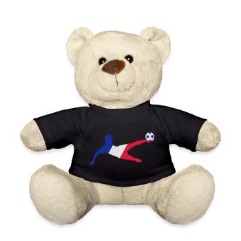 Französicher Fussballer - Teddy - Schwarz - Vorne