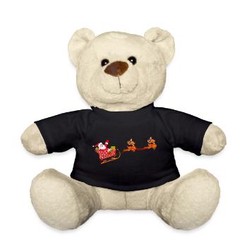 Santa Claus Weihnachten - Teddy - Schwarz - Vorne