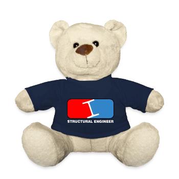 Bauingenieur-Liga-Weißtext - Teddy - French Navy - Vorne