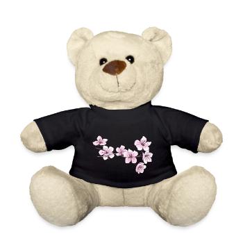 Kirschblüten - Teddy - Schwarz - Vorne