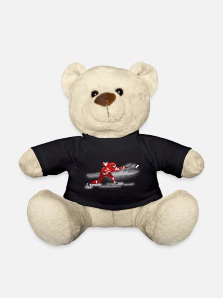 Eishockey - Teddy - Schwarz