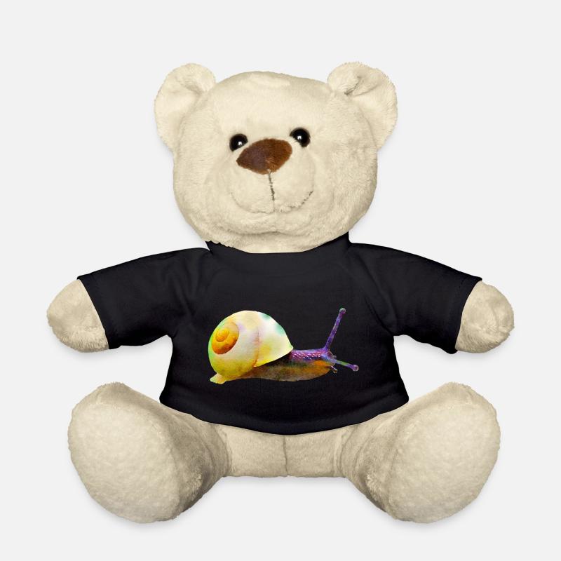 schnecke tier natur - Teddy - Schwarz