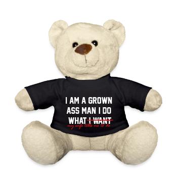 I am a grown Ass man - Nounours - noir - Devant
