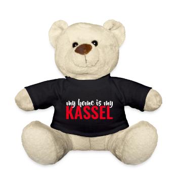 MY HOME IS MY KASSEL - CASTLE Are you a Kasseler? - Teddy Bear - black - Front
