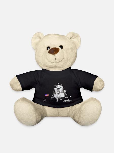 Mondlandefähre auf dem Mond - Teddy - Schwarz