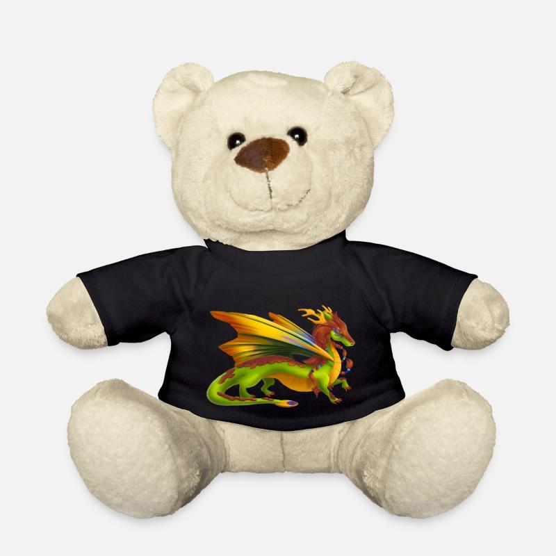 Magischer Erde Drache - Drachen der Elemente - Teddy - Schwarz
