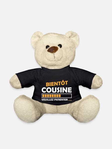 bientôt cousine veuillez patienter - Nounours - noir