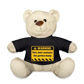 Warnung - Teddy - Schwarz - Vorne