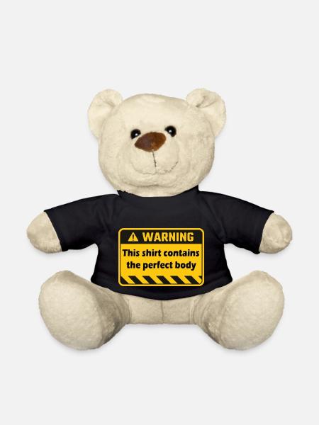 Warnung - Teddy - Schwarz