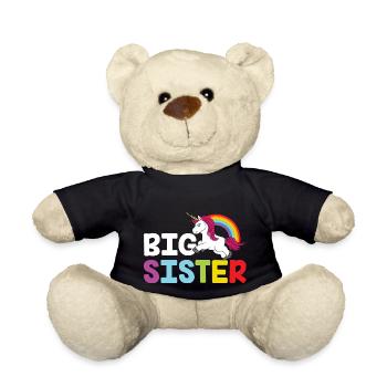 BIG SISTER UNICORN by The Manzanita´s - Teddy Bear - black - Front