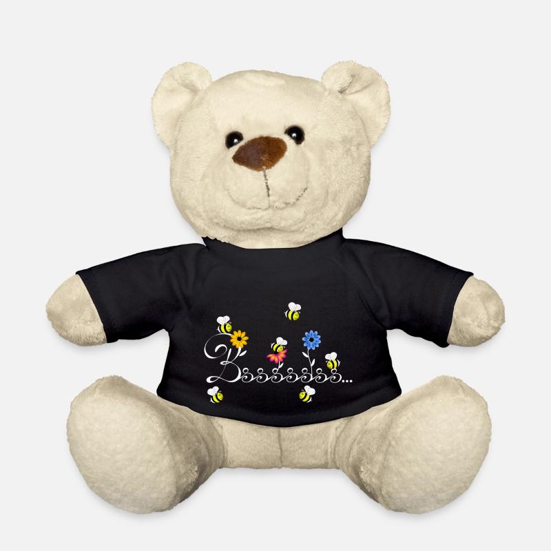 Hummel Biene Wespe Blumen Blüten Honig Frühling - Teddy - Schwarz