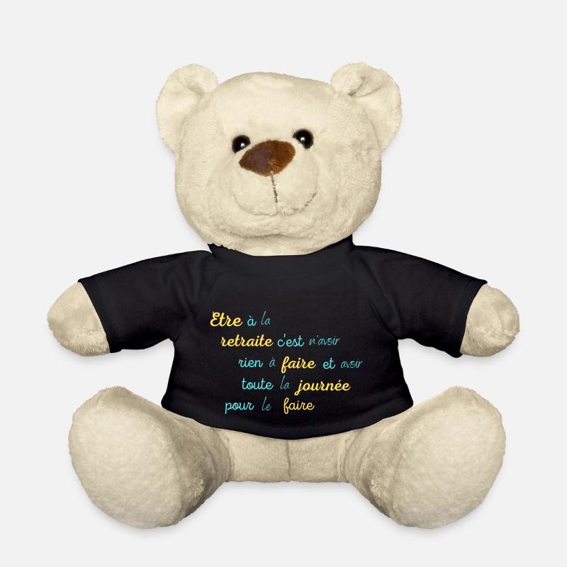 La retraite, Pour départ à la retraite d'un ami - Nounours - noir