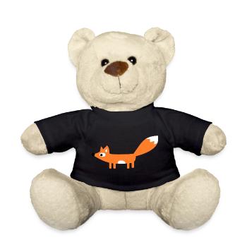 fox - Teddy Bear - black - Front