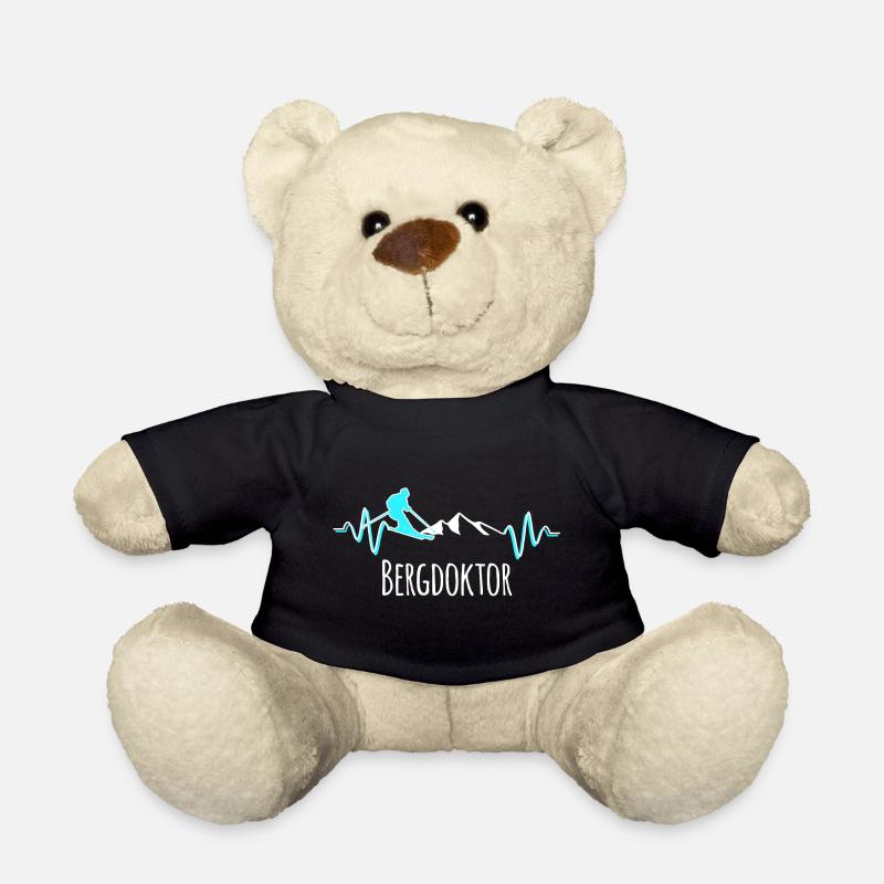 Skifahrer Bergdoktor - Teddy - Schwarz