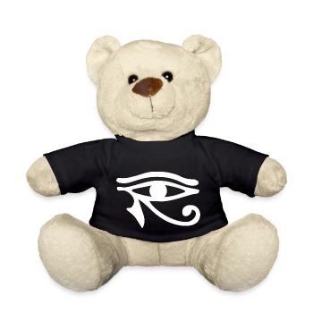 Egyptian symbol - Eye Of Horus 2 - Teddy Bear - black - Front