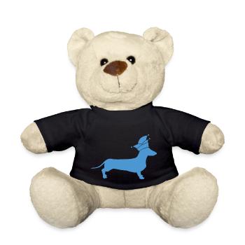 Dackel Alaaf - Teddy - Schwarz - Vorne