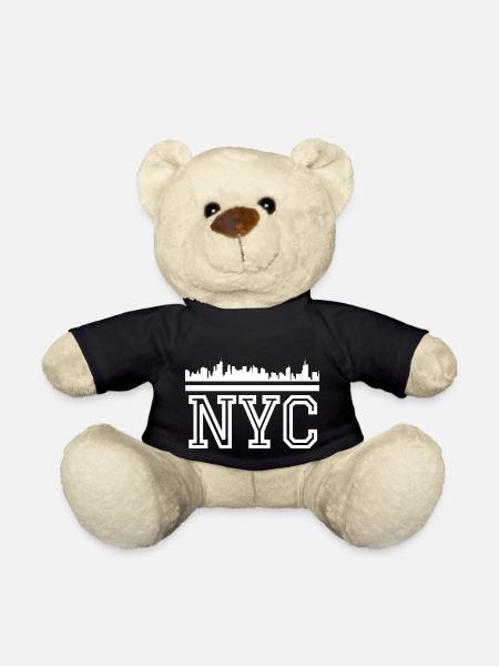 NYC Lettering - Teddy Bear - black