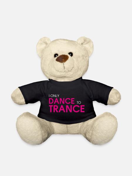 I Only Dance To Trance (pink) - Teddy Bear - black