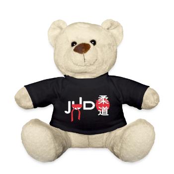 judo hajime judoka schwarzer gürtel - Teddy - Schwarz - Vorne