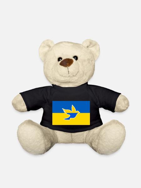 Ukraine friedenstaube - Teddy - Schwarz