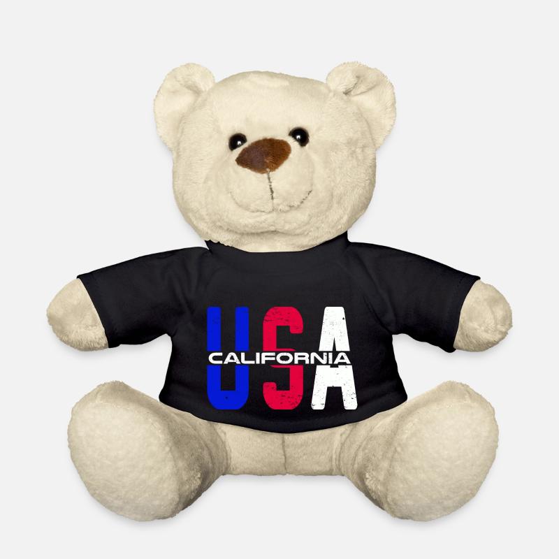 Usa California Vintage stolzer US-Bürger - Teddy - Schwarz