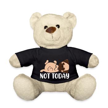 Not today - Teddy Bear - black - Front