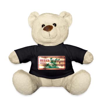 Mexico Cowboy Shield - Teddy Bear - black - Front