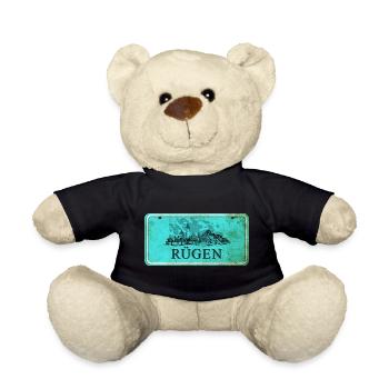Rügen Vintage Sign - Teddy Bear - black - Front