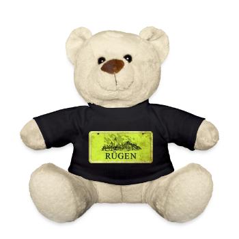 Rügen vintage sign - Teddy Bear - black - Front