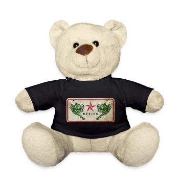 Mexico Bull Shield - Teddy Bear - black - Front