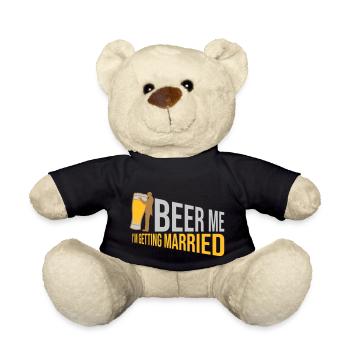Beer Me Getting Married - Teddy - Schwarz - Vorne