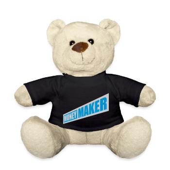 Money Maker Logo Text - Teddy - Schwarz - Vorne