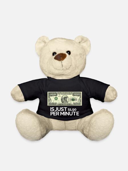 1 million de dollars, c’est seulement 1,90 $ par jour - Nounours - noir