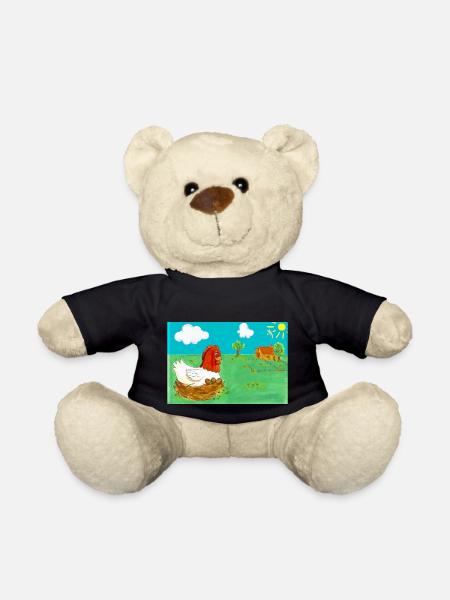 Die Henne Maja und der Eierdieb Coverbild - Teddy - Schwarz
