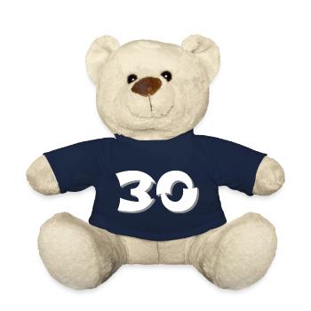 Jährige, gratulieren, 30 schattiert - Teddy - French Navy - Vorne