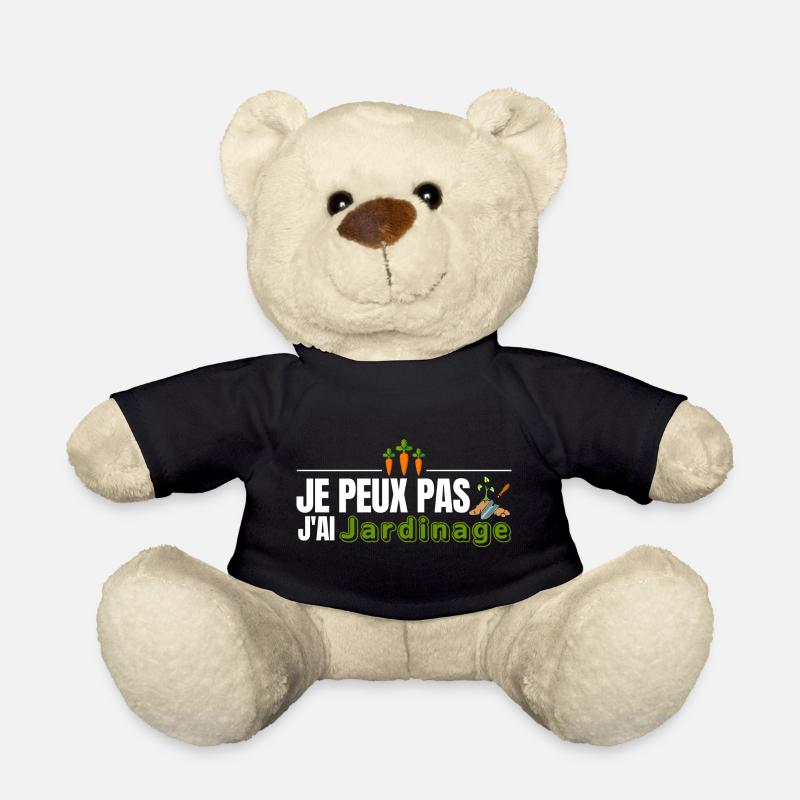 Je peux pas j ai jardinage - Nounours - noir