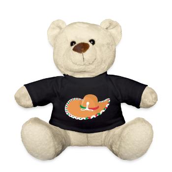 Mexikanischer Hut - Teddy - Schwarz - Vorne