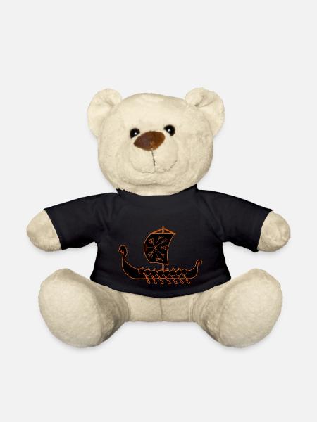 Drakkar - Bateau-dragon - Nounours - noir