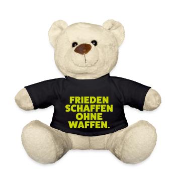 Frieden schaffen ohne Waffen - Teddy - Schwarz - Vorne